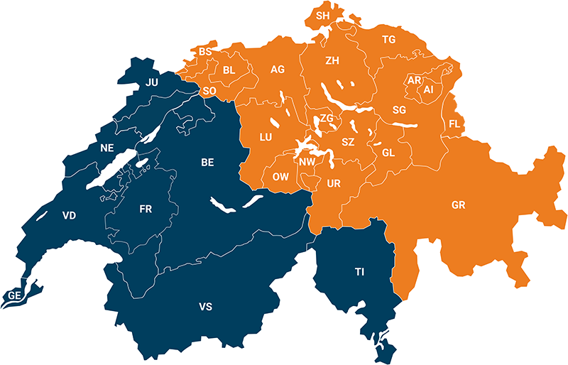 Verkaufsgebiete Schweiz